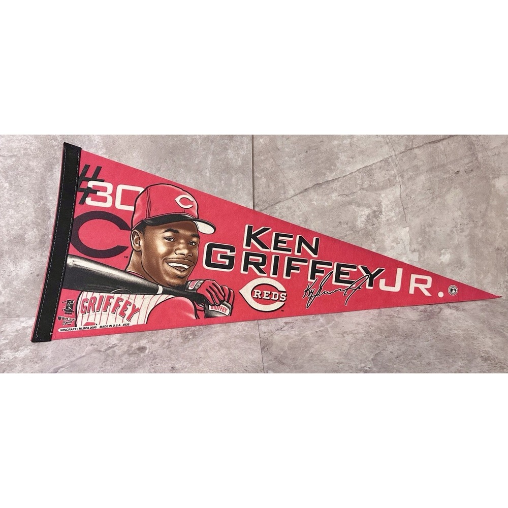 Ken Griffey Jr Cincinnati Reds MLB Vintage 2000 Wincraft 30" Pennant Design #335